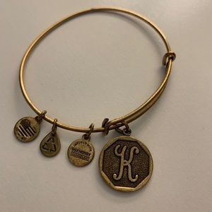 Alex and Ani Gold Bracelet, “K” charm